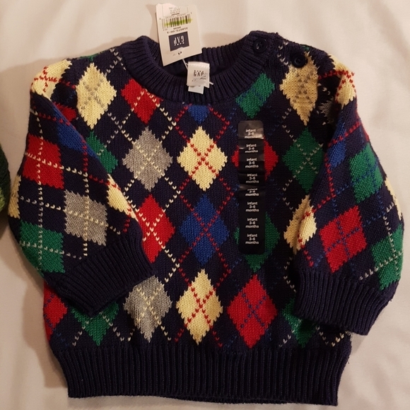 GAP baby 2 knit baby boy 3-6 months boys sweaters - Picture 3 of 8